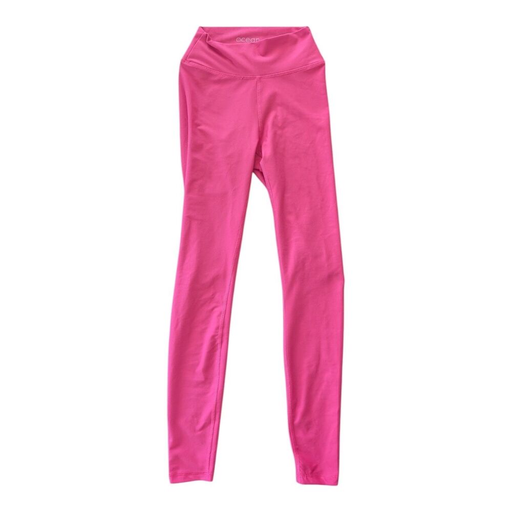 Ocean Brand Women's Leggings Hot Pink UV Protection UPF 30+ Inseam  30" Size XS
